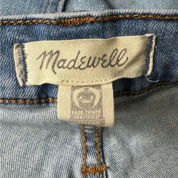 Madewell Cali Demi Boot Rolled Hem Jeans Size 37= Size 24 Casual Denim - Picture 9 of 14
